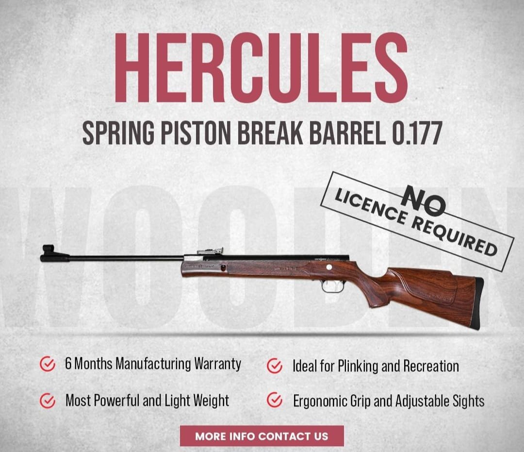 Hercules – Spring Piston Break Barrel 0.177 Air Rifle